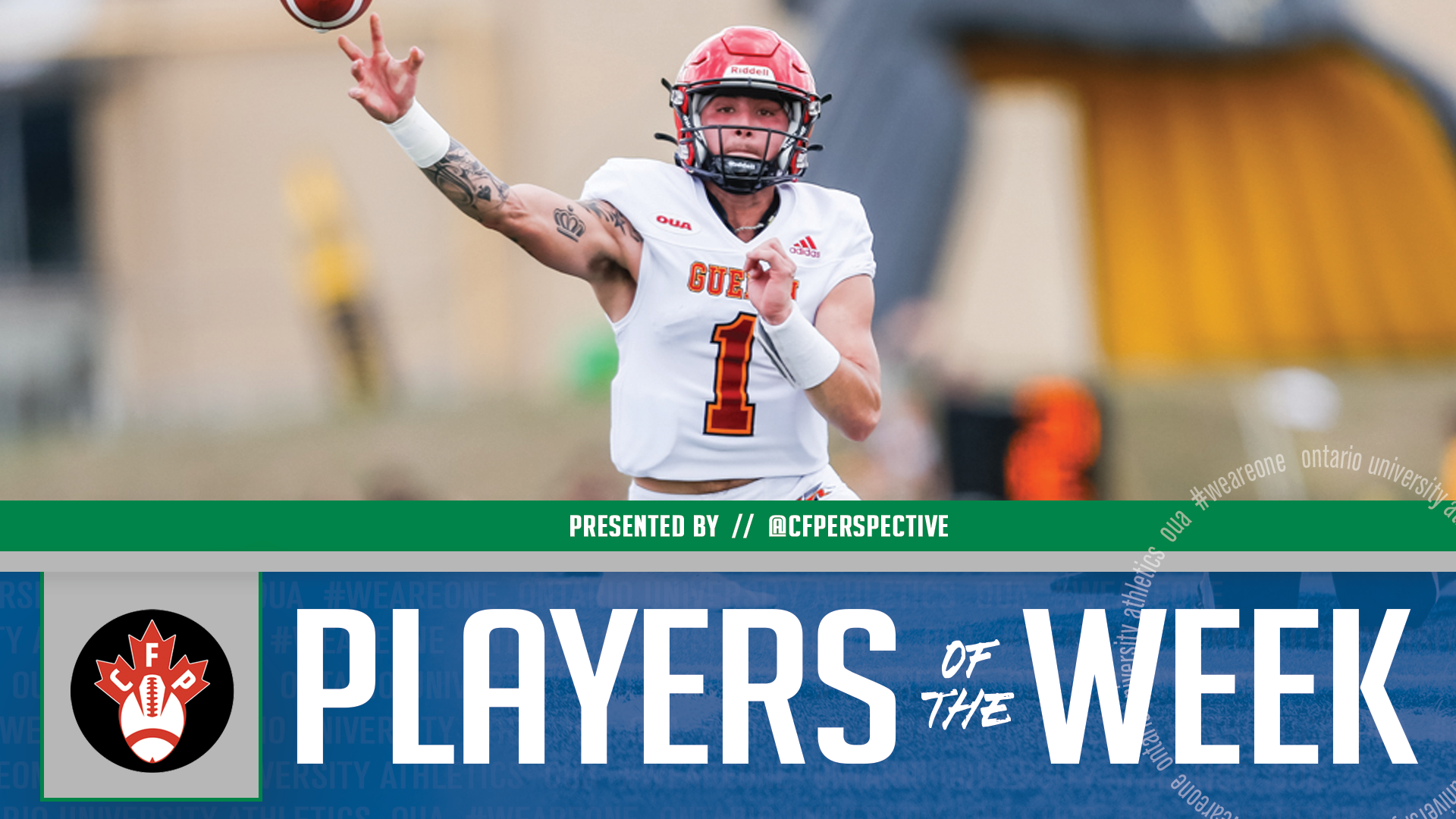Helfrich, Findlay, Ferdinand named OUA football players of the week