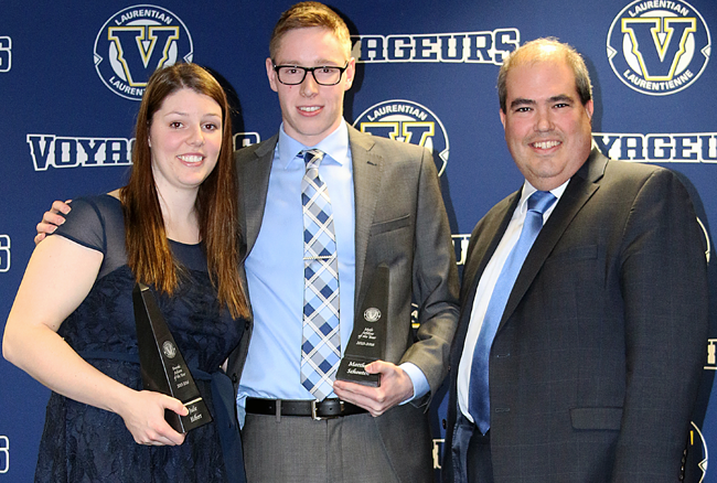 H&eacute;bert and Schouten named Laurentian Athletes of the Year