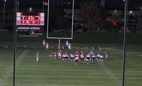 No. 1 Marauders top Lions in first night game at York Stadium