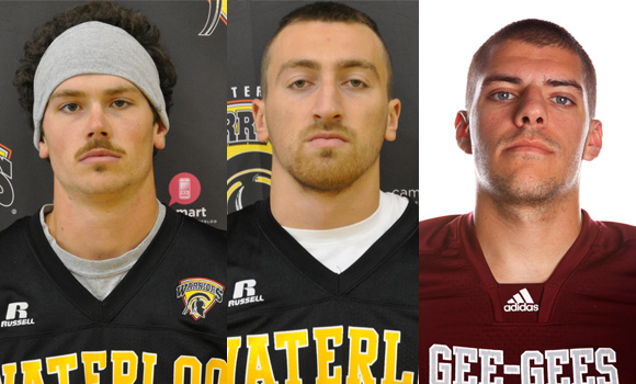 Waterloo's Cecile, Mahler and Ottawa's Falvo are OUA football players of the week