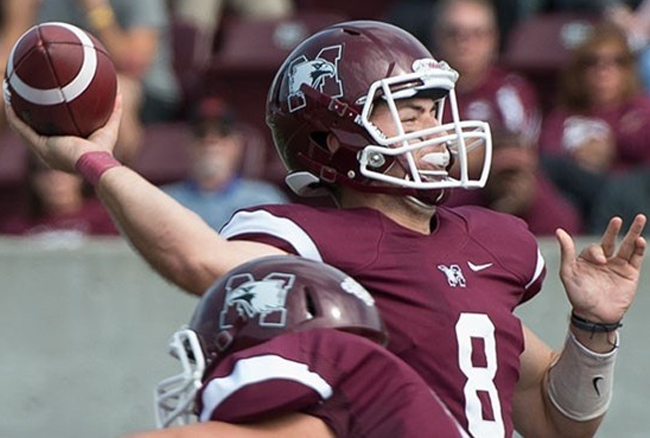 Hastings throws four touchdowns to match Mac record, Marauders beat Lancers 44-19