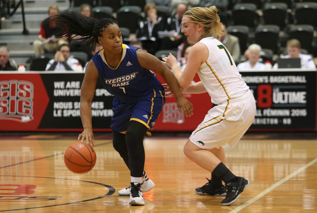Pingue-Giles rallies Rams past Cougars at ArcelorMittal Dofasco CIS women&rsquo;s basketball championship