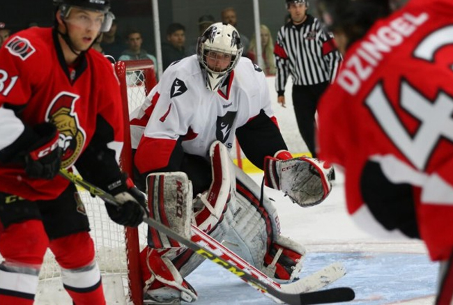 Ravens blank the AHL Binghamton Senators 1-0