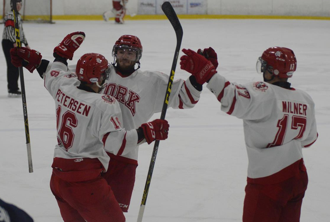 Offence explodes for five, Lions take game one over Varsity Blues