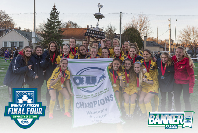 Gaels defeat Golden Hawks 1-0 to win 2015 OUA Women's Soccer Championship