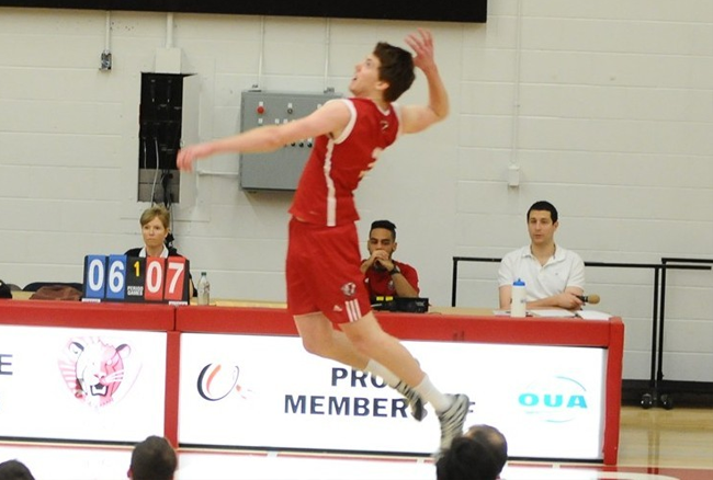 M-VOLLEYBALL ROUNDUP: Gryphons hand  No. 8 York Lions first loss of season