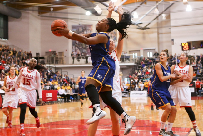Ryerson knocks off top ranked McGill for trip to ArcelorMittal Dofasco CIS women&rsquo;s basketball championship final