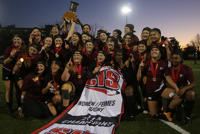 Marauders defeat host Gaels for first Monilex Trophy at CIS women&rsquo;s rugby championship
