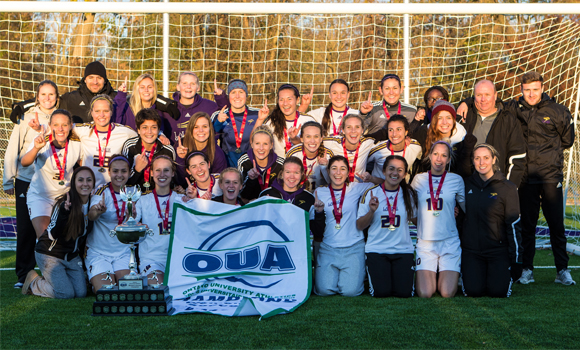 Golden Hawks take down Mustangs in penalty kicks to earn women's soccer title